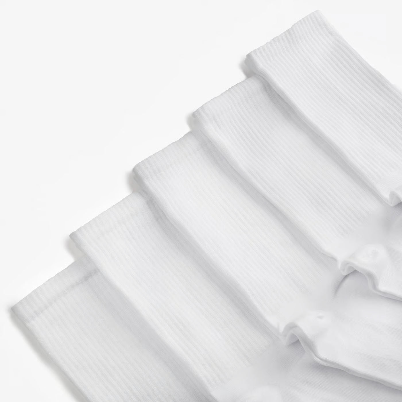 Everyday all White High 5 pcs Socks