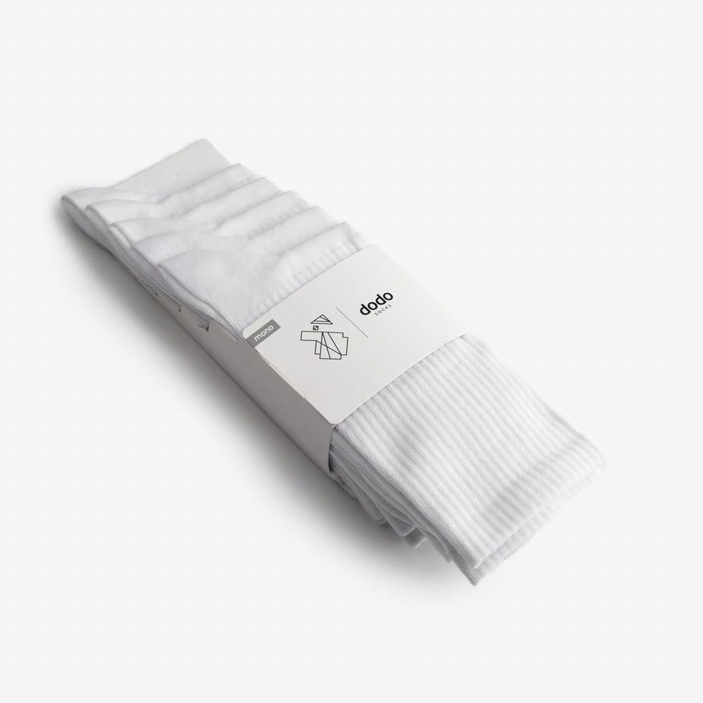 Everyday all White High 5 pcs Socks